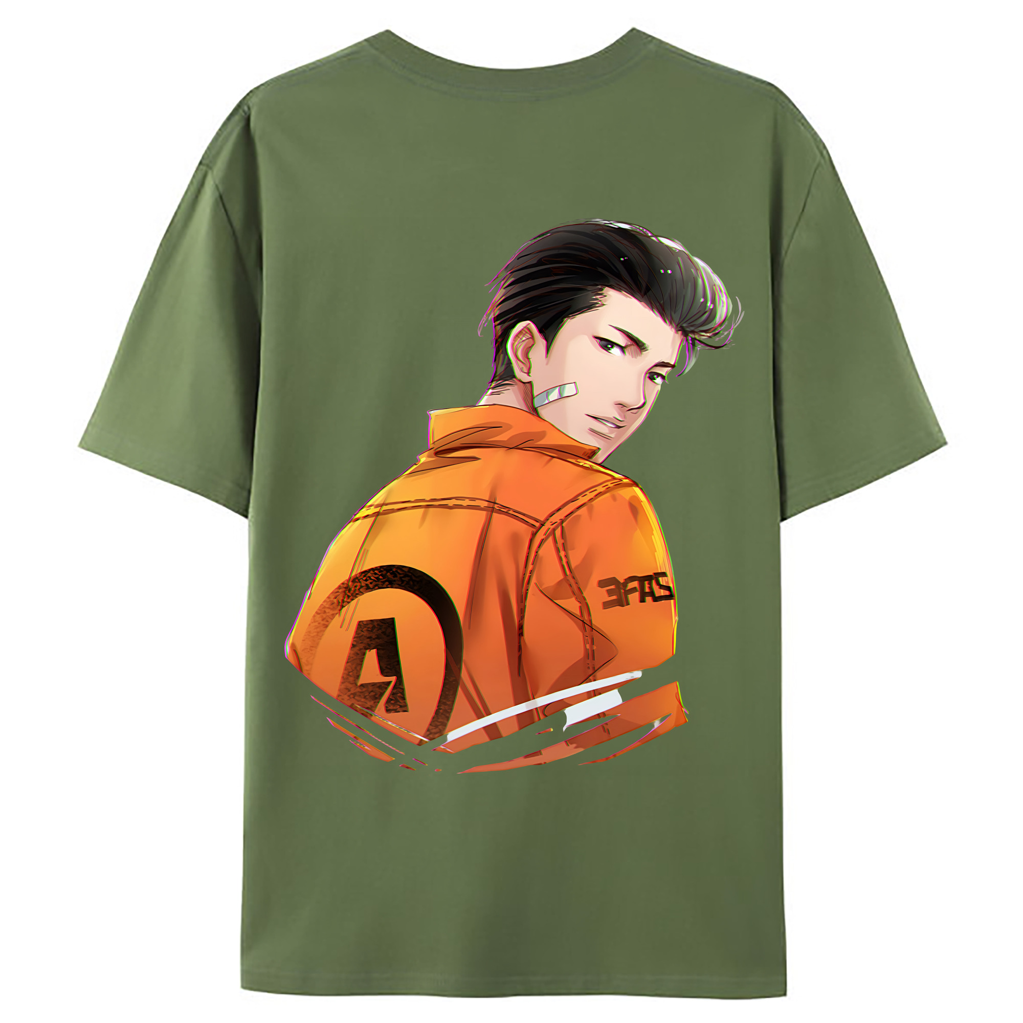 （画像用） SLAM DUNK／スラムダンク 綿100％ メンズ半袖Tシャツ（バックプリント） 通気性